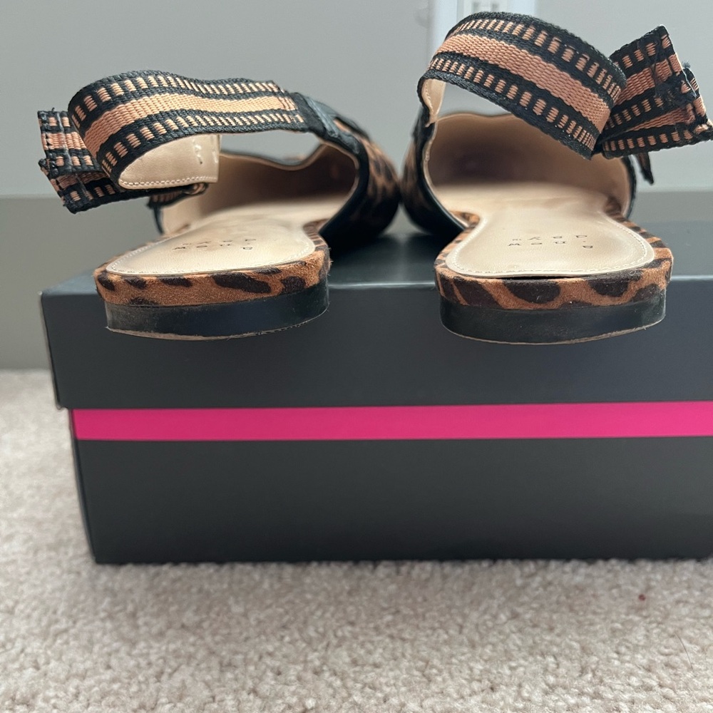 Leopard Print Slingback Shoes - Size 9.5 - Picture 3 of 3